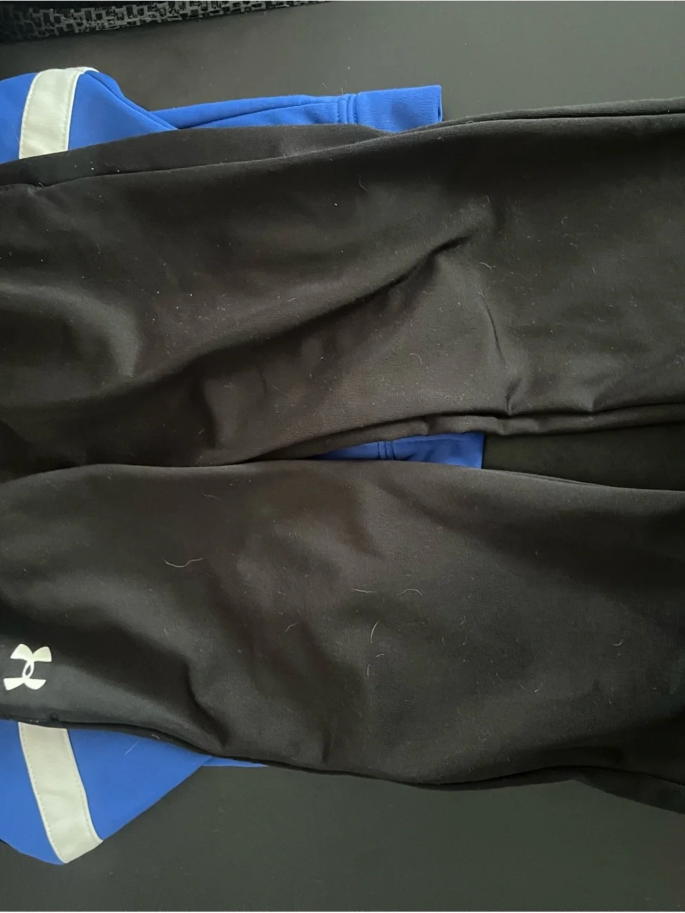 Under Armour Blue and Black Kids Track Jacket with Black Joggers